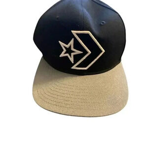 Converse Youth Snapback Hat Black Unisex Kids Adjustable Cap